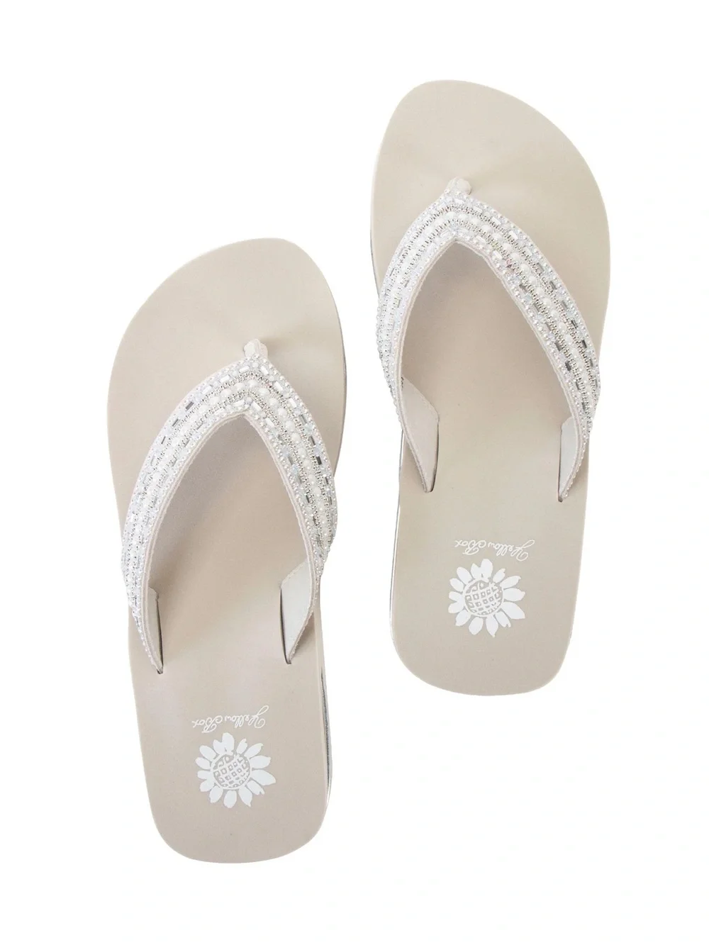 YELLOW BOX HARDIN IVORY SANDAL GENUINE LEATHER MEDIUM WIDTH NEW IN BOX - Picture 3 of 4